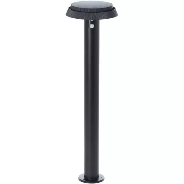 Potelet extérieur - BRILLIANT - ALVERO - LED et solaire - Dtecteur de mouvement - Métal et plastique - 4 W - Noir