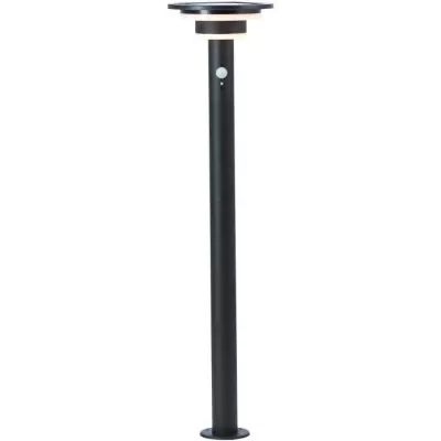 Potelet extérieur LED solaire - BRILLIANT GARVINA - Détecteur de mouvement - 4W - Noir