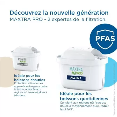 Carafe filtrante BRITA Style XL grise (3,6L) - Efficacité MAXTRA PRO
