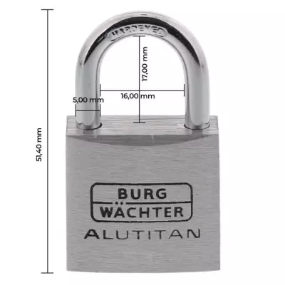 Protégez vos biens avec style - Set de 2 cadenas BURG WACHTER DUO 770 30 SB - 30 mm Alutitan ?️
