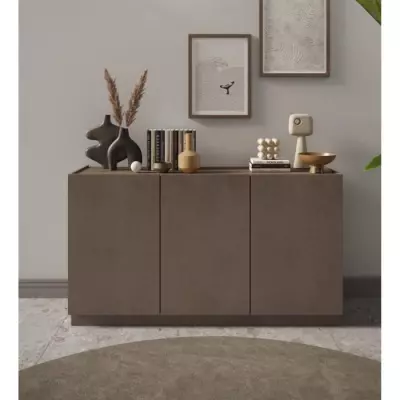 Buffet haut FIRENZE - Bronze et Chene Mercure - 3 portes