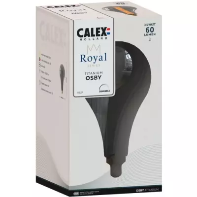 Ampoule LED E27 CALEX ROYAL OSBY 3,5 W 60 lm 2000 K intensité variable - Titanium