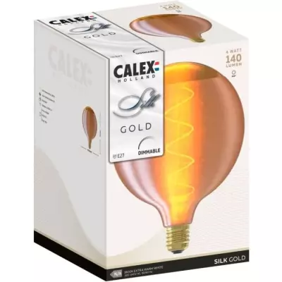 Ampoule Silk Globe G125 Gold Filament 4W E27 - Intensité Variable