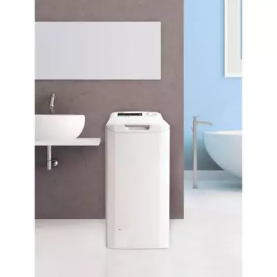 Lave-linge top Candy CSTG27TMVE/1-47 - 7 kg - Connecté - Blanc