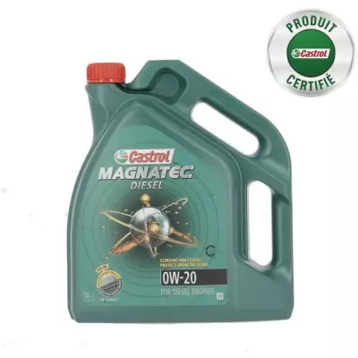 Huile moteur CASTROL Magnatec Diesel 0W-20 5L - Performances exceptionnelles