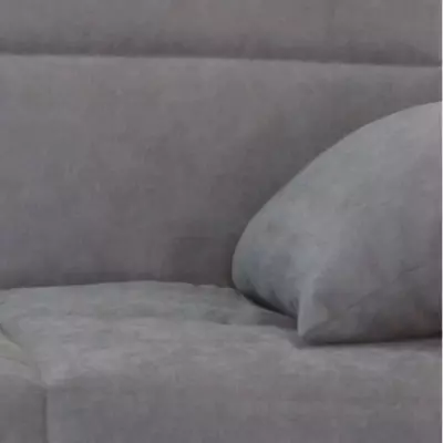 Canapé clic clac 3 places Gris clair - Confortable 130x190 cm