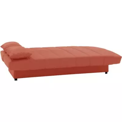 Banquette clic clac 3 places en tissu 100% coton Terracotta