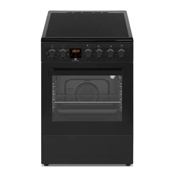 Cuisiniere vitrocéramique CONTINENTAL EDISON CECV50FCB - 4 feux - L49.5 x H82.7 xP58 cm - Noir