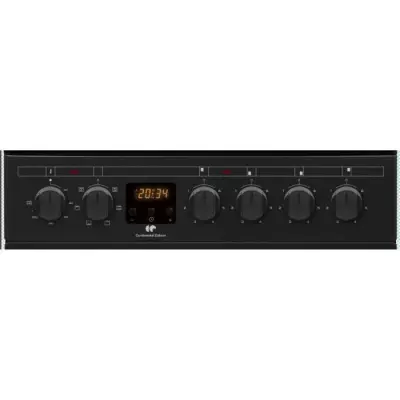 Cuisinière vitrocéramique 4 feux noire - Dimensions compactes - Livraison rapide