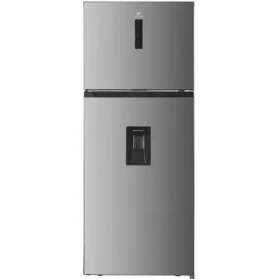 Réfrigérateur Congélateur Haut Inox 413L - Total No Frost