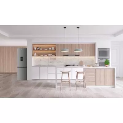 Réfrigérateur congélateur bas - 325L Total No Frost - Inox