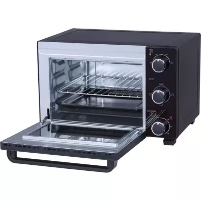 Mini-four électrique 22L noir - 1300W - Rotissoire et Convection naturelle