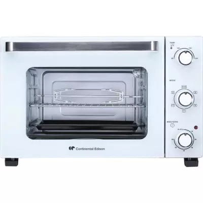 Mini-four électrique 35L blanc Continental Edison - Rotissoire et Convection naturelle