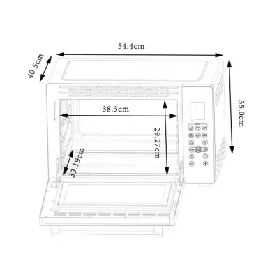 MINIFOUR ELECTRIQUE 38L noir - Rotissoire et Convection naturelle