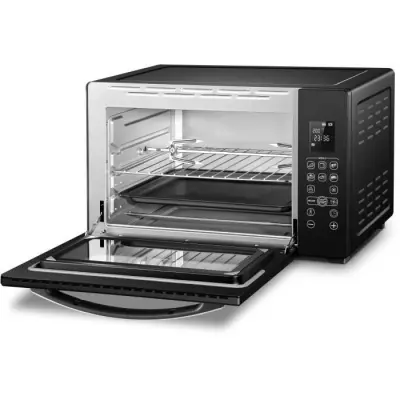 Mini-four électrique 45L noir - Rotissoire, Convection naturelle