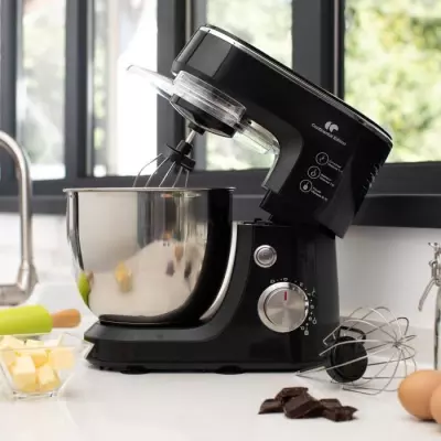 Robot pâtissier Continental Edison 800W - Noir | Multifonctions