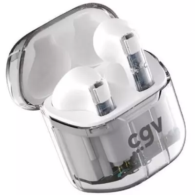Écouteurs sans fil Bluetooth CGV Urban Ghost Blanc - Autonomie 30h