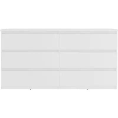 Commode CHELSEA 6 Tiroirs Blanc Mat - Éco-friendly et élégante