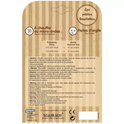 Peluche bouillotte Pingouin chauffante - Micro-ondes micro perles d'argile