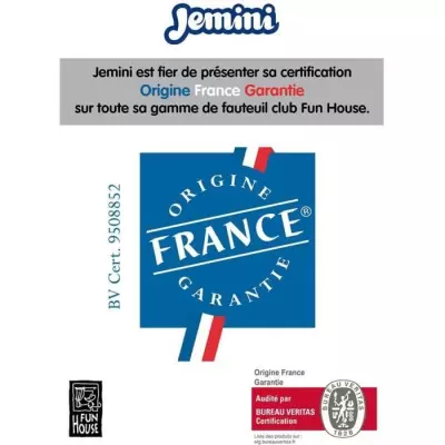Fauteuil Club Licorne - Made in France, Plus responsable