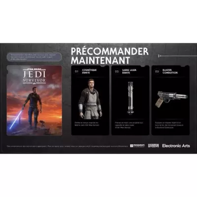 STAR WARS JEDI: SURVIVOR Jeu PS5 | Dimensions colis: 2x14x17 cm