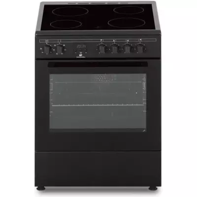 Cuisinière vitrocéramique Continental Edison - 4 feux - Noir