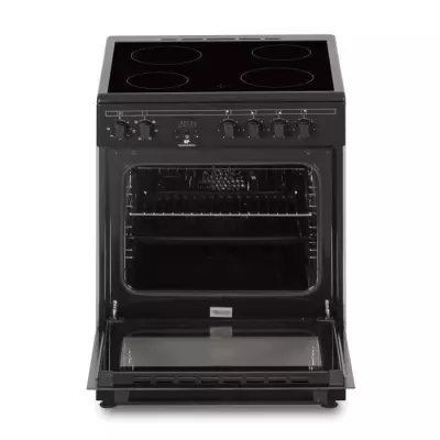 Cuisinière vitrocéramique Continental Edison - 4 feux - Noir