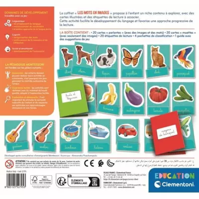 Jeu éducatif Montessori Clementoni - Développement du lexique - Dès 3 ans