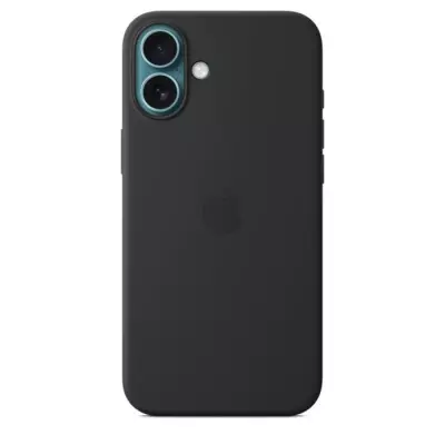 Coque en silicone Apple iPhone 16 Plus avec MagSafe - Noir