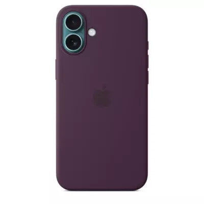 Coque iPhone 16 Plus Silicone avec MagSafe - Plum