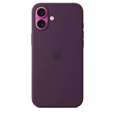 Coque iPhone 16 Plus Silicone avec MagSafe - Plum