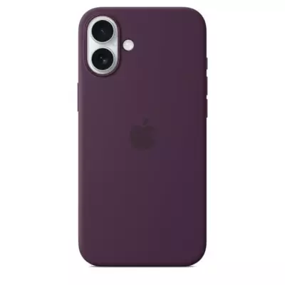 Coque iPhone 16 Plus Silicone avec MagSafe - Plum