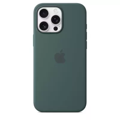 Coque Silicone MagSafe pour iPhone 16 Pro Max - Lake Green