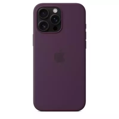 Coque en silicone avec MagSafe pour iPhone 16 Pro Max - Plum