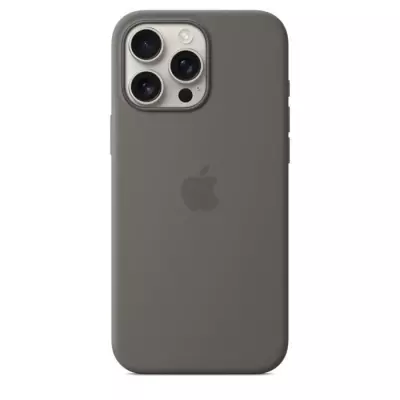 Coque Silicone MagSafe pour iPhone 16 Pro Max - Stone Gray