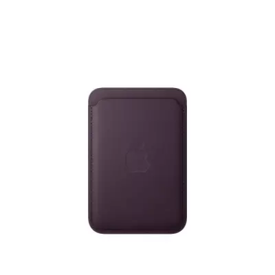 Coque iPhone FineWoven avec MagSafe - Blackberry | Portefeuille - 8x13x2 cm