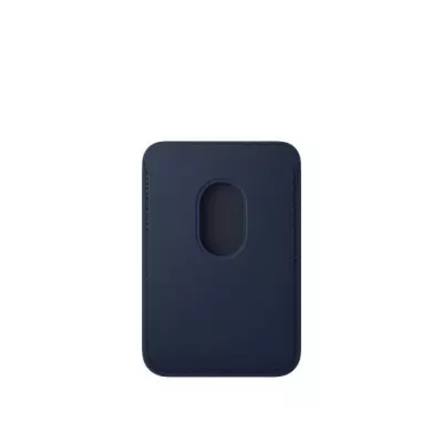 Coque iPhone Portefeuille FineWoven avec MagSafe - Bleu Profond