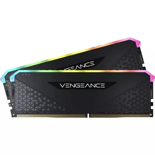 Mémoire RAM - CORSAIR - Vengeance RGB RS DDR4 - 16GB 2x8GB DIMM - 3600 MHz - 1.35V - Noir (CMG16GX4M2D3600C)