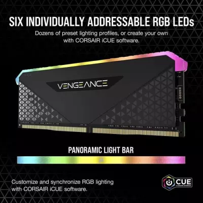 Mémoire RAM CORSAIR Vengeance RGB RS DDR4 16GB - 3600 MHz