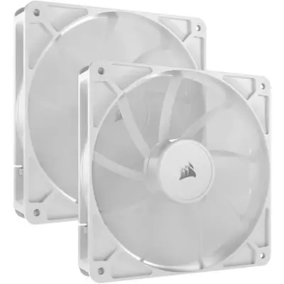 Pack de 2 ventilateurs PWM 140mm CORSAIR RS140 Blanc