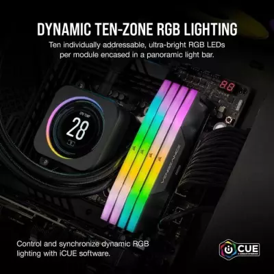 Mémoire RAM CORSAIR Vengeance RGB DDR5 - 32GB - 5200MHz