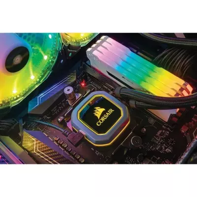 Mémoire RAM CORSAIR Vengeance RGB Pro - 16GB 3200MHz Blanche