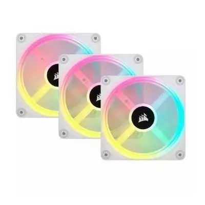 Ventilation PC CORSAIR QX RGB Series - Kit de Démarrage 120mm Blanc