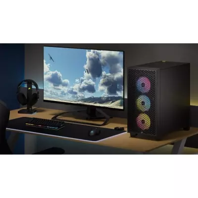Boîtier PC CORSAIR 3000D RGB AIRFLOW - Design Moyen-tour - Avec 3 ventilateurs AR120 RGB