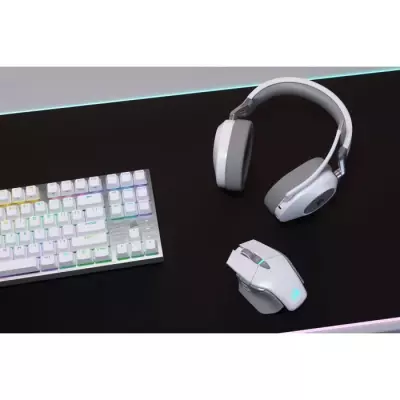 Casque gaming sans fil CORSAIR HS65 Wireless V2 Blanc - Compact et performant