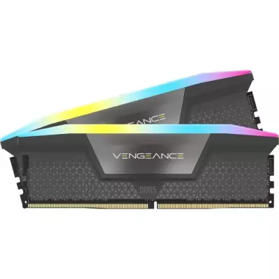 Mémoire RAM CORSAIR Vengeance RGB DDR5 32Go 6000MHz - Gris