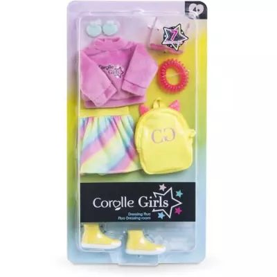 Accessoires poupée COROLLE Dressing fluo 28 cm - 7 accessoires