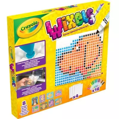 Créatif - CRAYOLA - Wixels Coffret Animaux - Art coloré et lavable