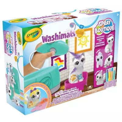 Coloriage Crayola Washimals Spray Boutique - Personnalise tes animaux