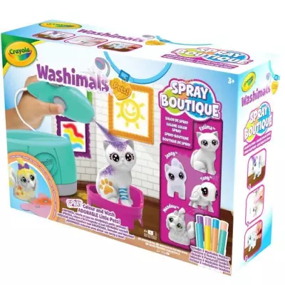 Coloriage Crayola Washimals Spray Boutique - Personnalise tes animaux